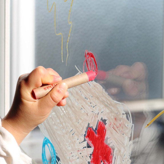 Voskové pastelky na sklo a papier 6 ks Kitpas by Artist