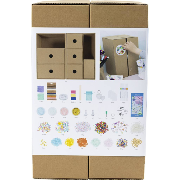 Kreatívna sada Maxi box so zásuvkami Šperky Creativ Company