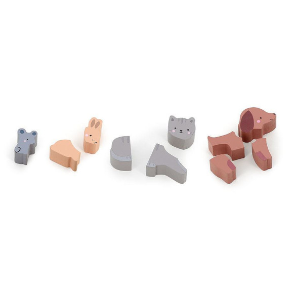 Vkladacie puzzle Učím sa počítať zvieratká Sarah Betz Vilac