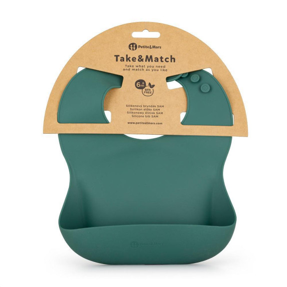 Podbradník silikónový Take&Match 6 m+ Petite & Mars