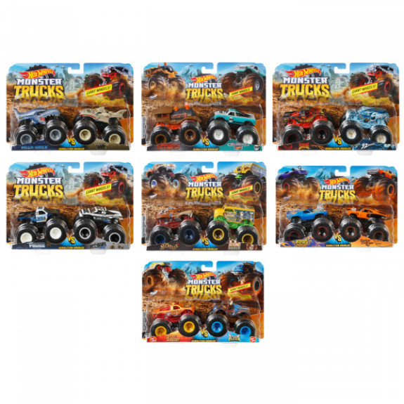Hot Wheels Monster trucks demolačné duo FYJ64