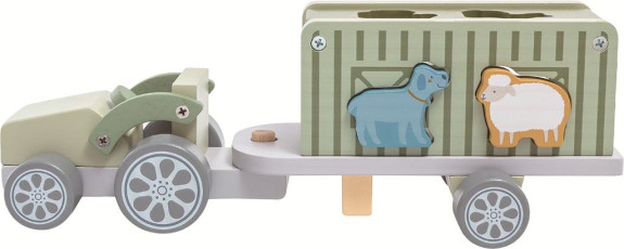 Toys Drevené auto so zvieratkami 2Kids
