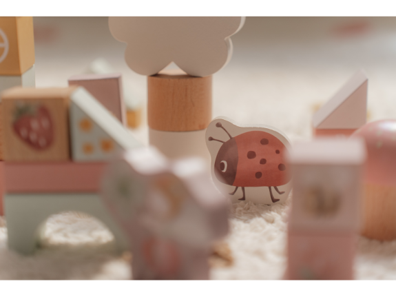 Kocky drevené 50 ks v tube Fairy Garden Little Dutch