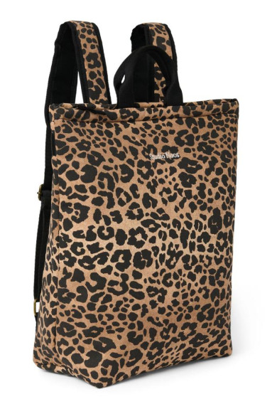 Puffy Adult Backpack batoh Brown Leopard Studio Noos