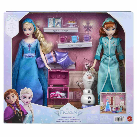 Bábiky Anna a Elsa pyžamová párty Frozen