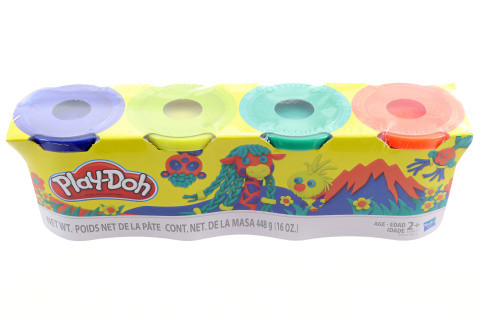 Play-Doh Wild Color 4 ks kelímkov