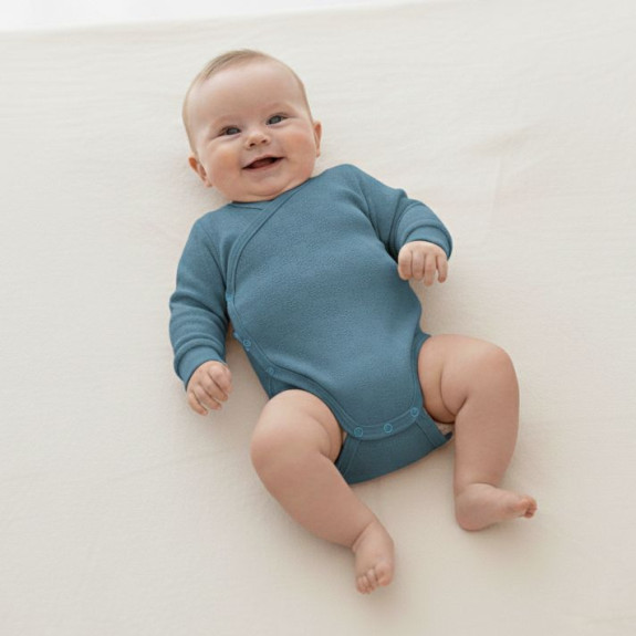 Rastúce zavinovacie body modré vzor obdĺžnik Babyservice