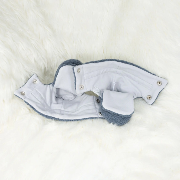 Capáčky Teddy fleece double Denim blue modrá Esito