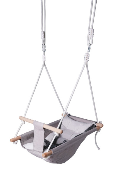 Hojdačka pre najmenších 2Kids Toys šedá