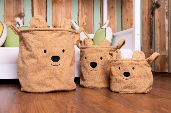 Kôš na hračky Teddy Beige 40 x 40 x 40 cm Childhome