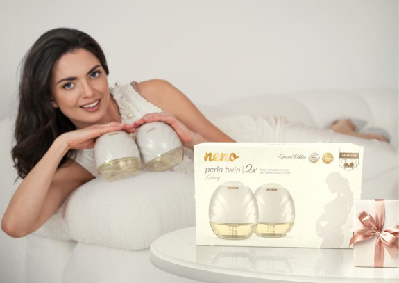 Odsávačka materského mlieka duo elektrická handsfree Perla Twin neno