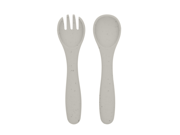 Príbor 2-dielny Platinum Silicone KikkaBoo