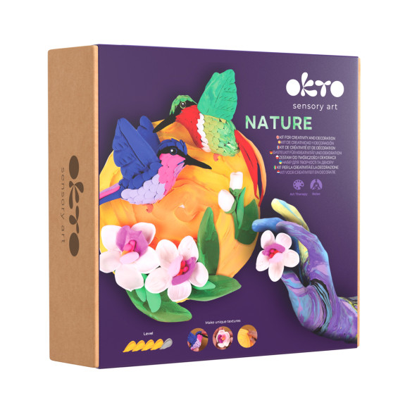 Výtvarná modelovacia sada Kolibríky Nature Okto