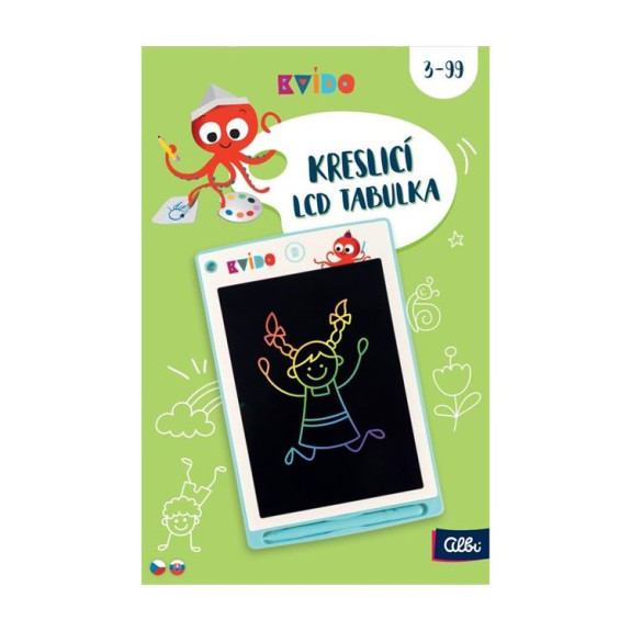 Kvído - Zelená kresliaca LCD tabuľka Albi