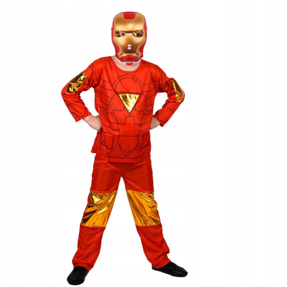 Detský kostým Iron man s maskou a rukavicami
