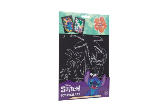 Vyškrabávacie obrázky Stitch 2 ks