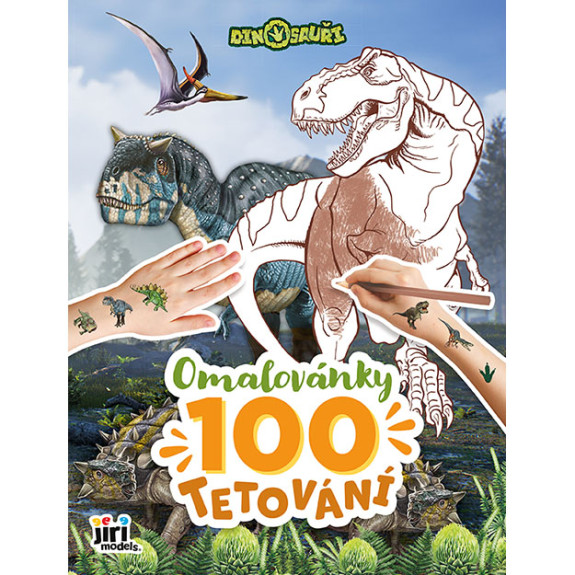 Maľovanky a 100 tetovaní Dinosaury