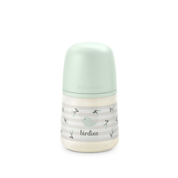 Fľaša dojčenská 150 ml fyziologická S Birdies Suavinex