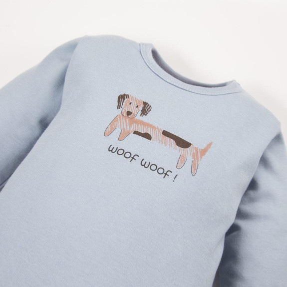 Body Puppy Playtime modré s dlhým rukávom Eevi