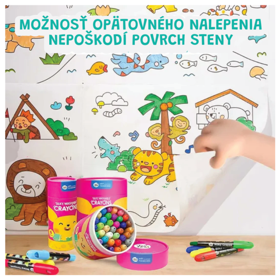 Samolepiaca omaľovánka v úlohe Zvieratká 3 m Jarmelo