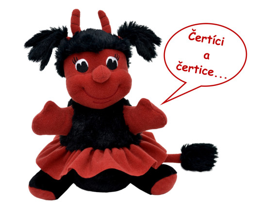 Čertica Berta 23 cm hovoriaca
