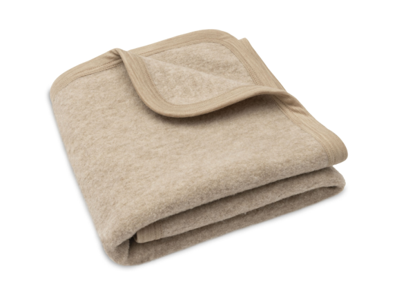 Deka 75 x 100 cm Merino Wool Felted Natural Jollein