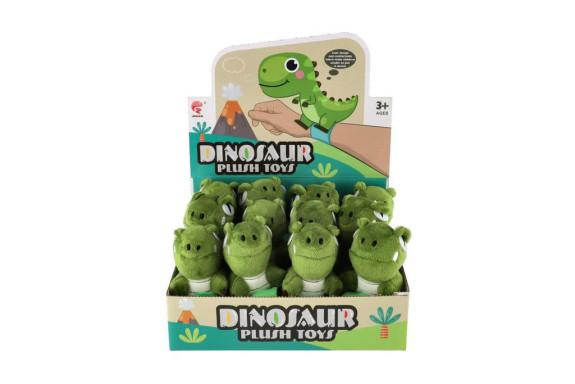 Náramok na ruku dinosaurus plyš/plast 13 cm