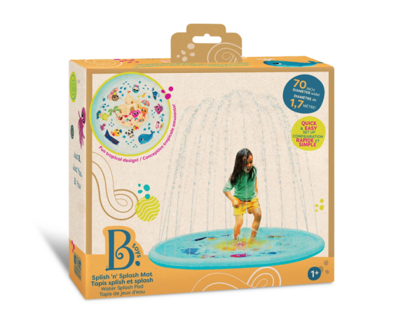 Striekacia hracia podložka Splish 'n' Splash B-Toys