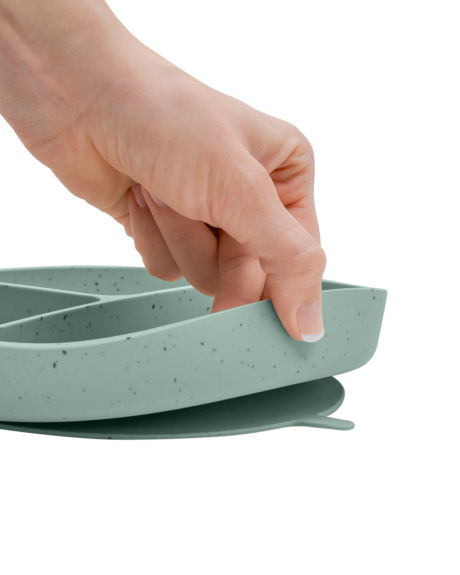 Tanier delený s prísavkou Platinum Silicone KikkaBoo