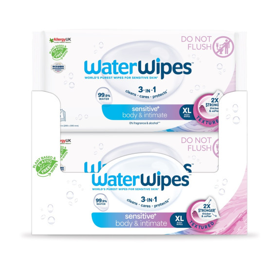 12x Obrúsky vlhčené Body & Intimate 30 ks (360 ks) Waterwipes