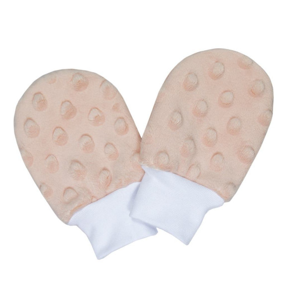 Dojčenské zimné rukavice Minky Apricot Esito