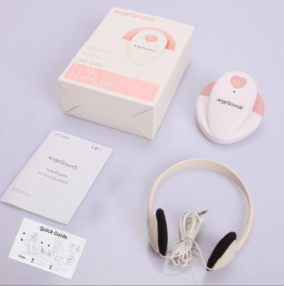 AngelSounds JPD 100S Prenatálny odposluch biela / ružová