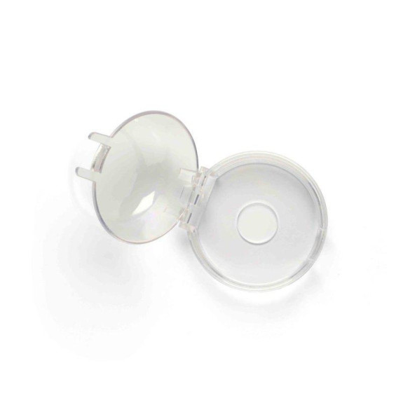 Krytky gombíkov sporáka 2 ks Transparent