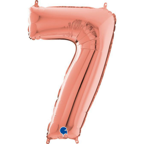 Fóliový balónik - Nafukovacie číslice Rose Gold 66 cm