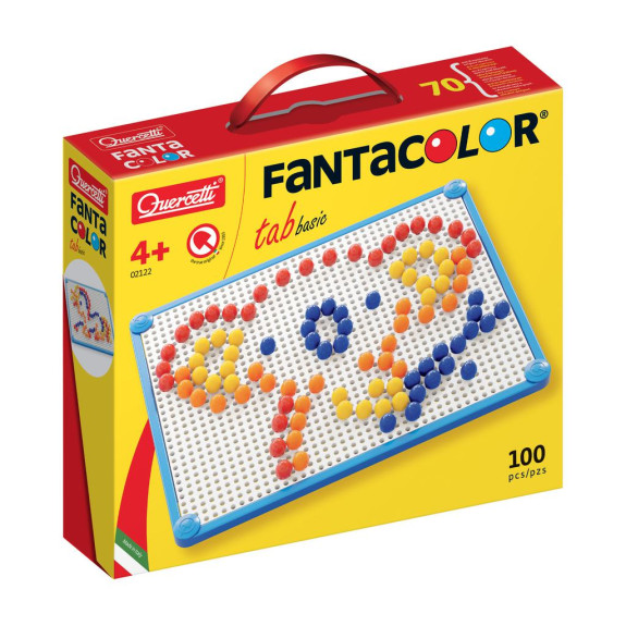 Mozaika Fantacolor Tab Basic mix 10 mm - 100 ks Quercetti