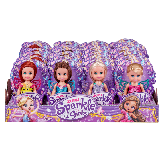 Víla Sparkle Girlz s krídlami malá v kornútku