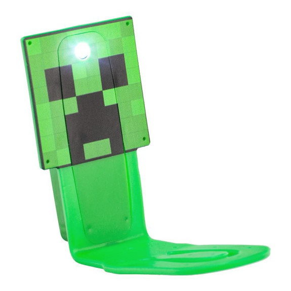 Minecraft, lampička do knihy Creeper