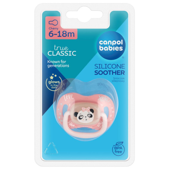 Cumlík silikónový čerešnička Exotic animals 6 - 18 m 1 ks Canpol babies