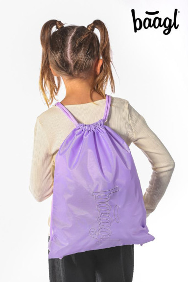 Set 3 Zippy Lavender: aktovka, peračník, sáčok Baagl