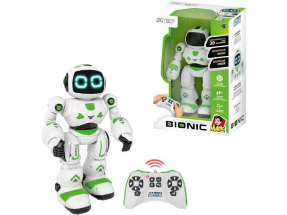 Robot Zigybot Bionic, programovací, 20 funkcií