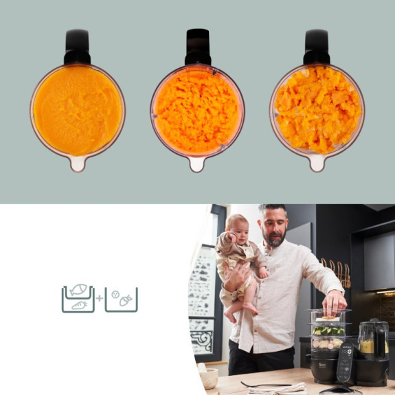 Multifunkčný prístroj Nutribaby+ XL Mineral Black Babymoov
