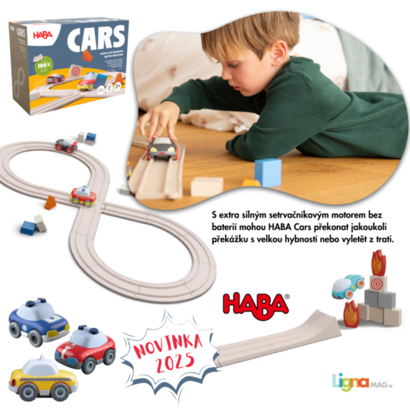 Kaskadérske auto s odrazovou rampou Cars Haba