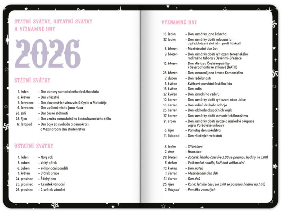 Študentský diár Kuromi (september 2026 – december 2027) Notique