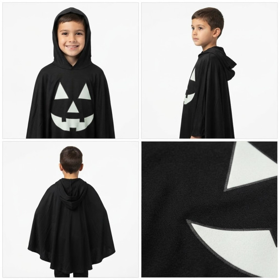 Detský karnevalový prevlek Black Halloween Scary Pumpkin FunCo