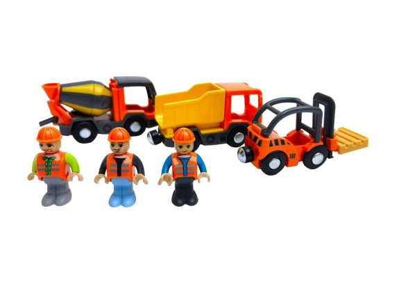 Súprava stavebných vozidiel s figúrkami 2Kids Toys
