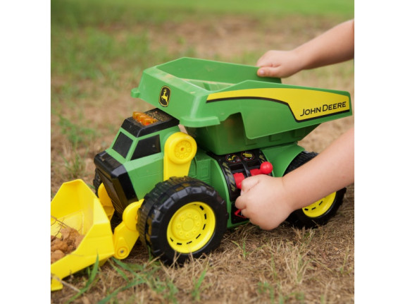 John Deere Kids - Sklápač a nakladač 2v1 so svetlami a zvukmi
