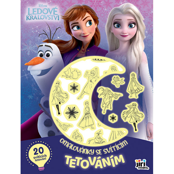 Omaľovánky so svietiacim tetovaním Ľadové kráľovstvo