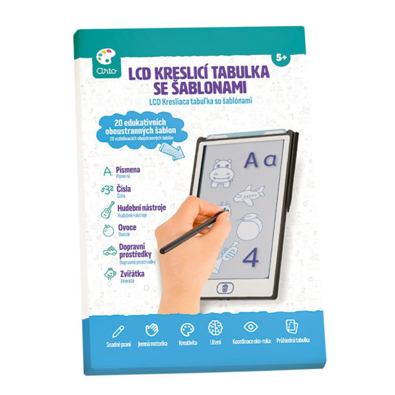 ARTO LCD 10.1" Kresliaca tabuľka so šablónami