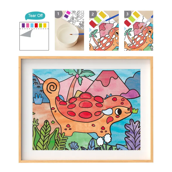 Maľovanie vodou Dinosaury 24 omaľovánok
