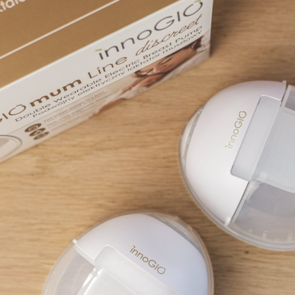 Prenosná elektrická odsávačka materského mlieka GIOmum Line Discreet Double innoGIO